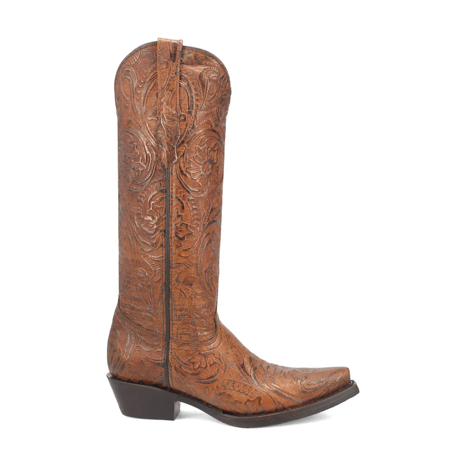 Dingo Womens Bellona Brown Leather Cowboy Boots 9.5 M