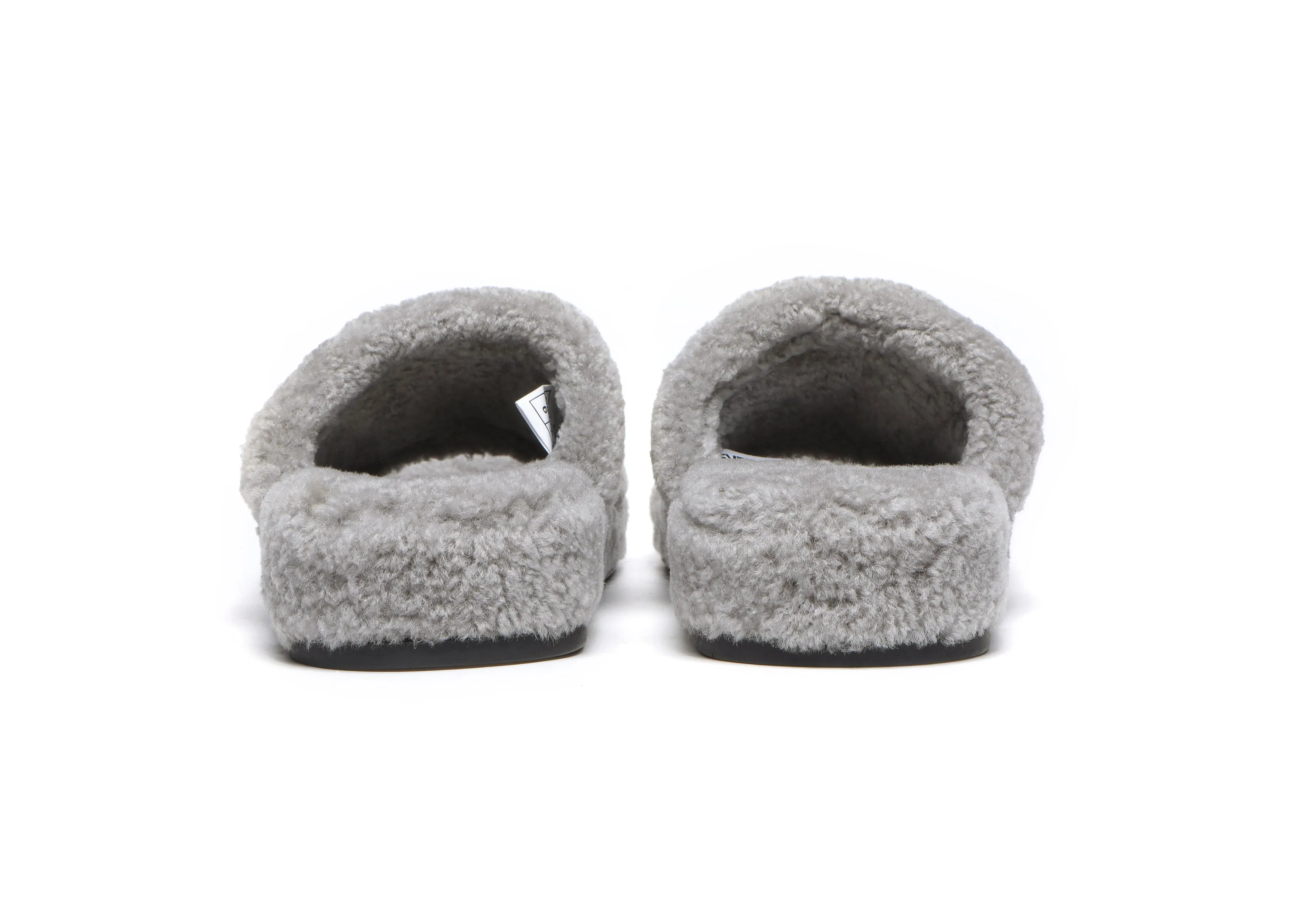 EVERAU® Curly Sheepskin Wool Slides Women Croft