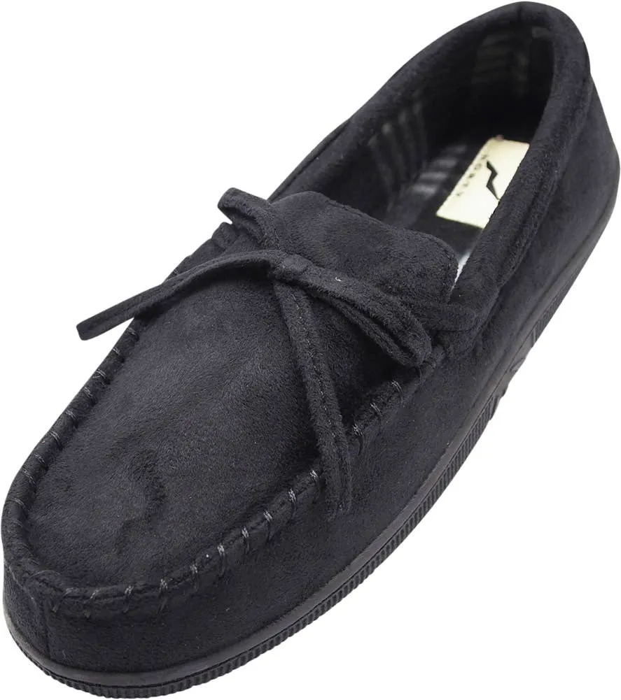 NORTY Mens M-2XL Black Slippers 15022