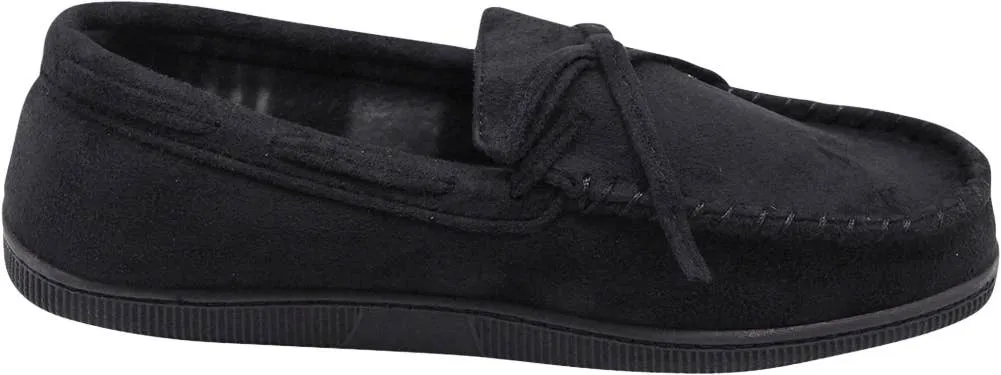NORTY Mens M-2XL Black Slippers 15022